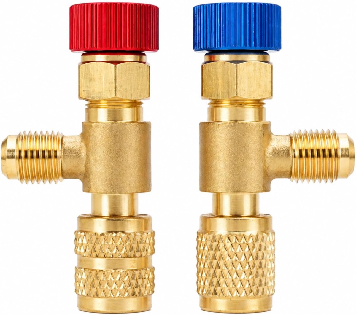 2 air conditioning adapters R410a R22, cold filler safety valve copper quick fittings, waterproof and easy to use - ShopVlot