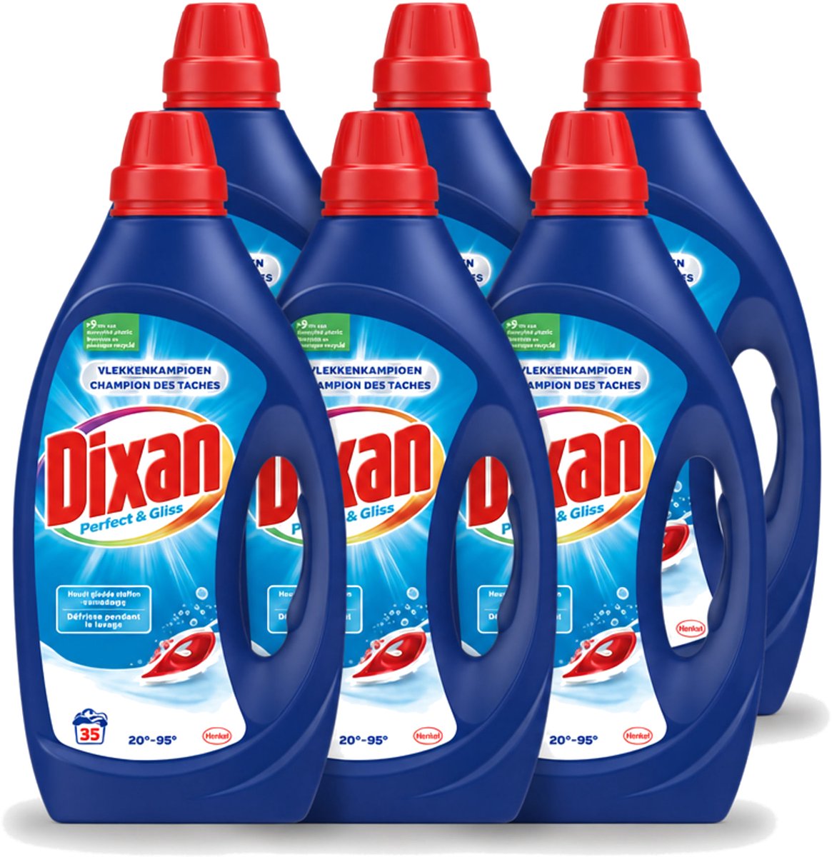 6 x Dixan – Vloeibaar Wasmiddel – Perfect & Gliss – 1750 ml - Voordeelverpakking - 6 stuks