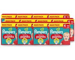12 x Pampers – Luierbroekjes – Baby Dry Pants Maat 4 – 90 Luiers - Voordeelverpakking - 12 stuks