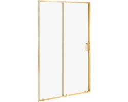 YAURI - Schuifdouchedeur - Goud - Veiligheidsglas