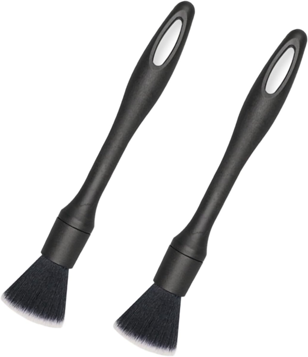 2pcs Detailing Brushes, 215mm Car Cleaning Brush, Dust Brush, Cleaning Brush, Car Brush, Interior, Extremely Soft for - ShopVlot