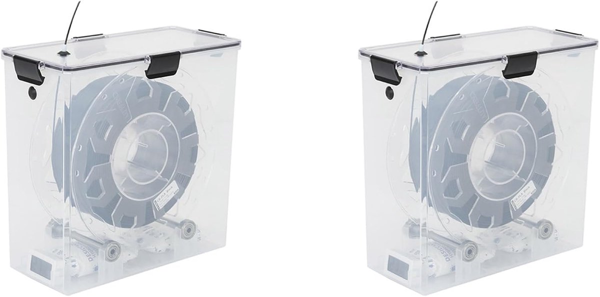 2 x 3D-printer filament droogbox opslag heteluchtverwarming opslag printmateriaal bokshouder vochtbestendig voor - ShopVlot