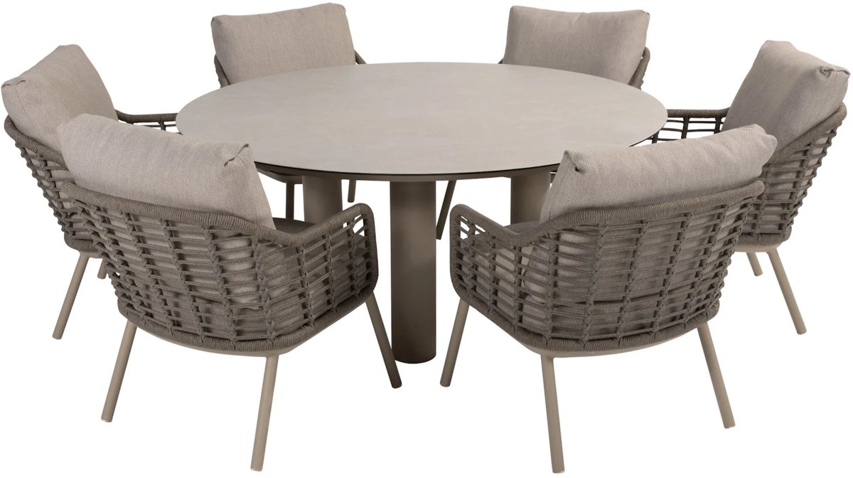Taste by 4 Seasons Puglia/Donato low dining tuinset 160 cm - 7-delig