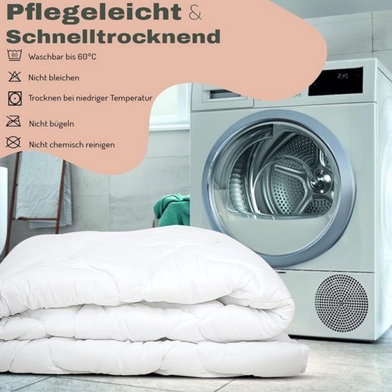 4-seizoenen dekbed - 240x220 cm - Met ultrazachte 100% katoenen dekbedovertrek (Oeko-Tex) — afbeelding 2