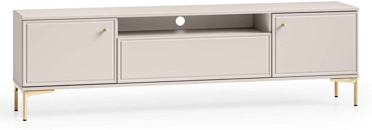 Selsey Sandro – TV-meubel, kasjmiergrijs, 180 cm