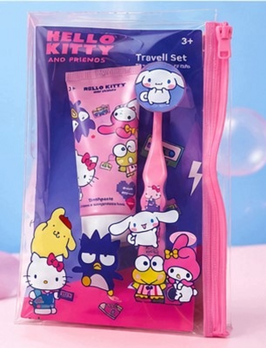 Hello Kitty Kindertandenborstelset in etui 3-delig