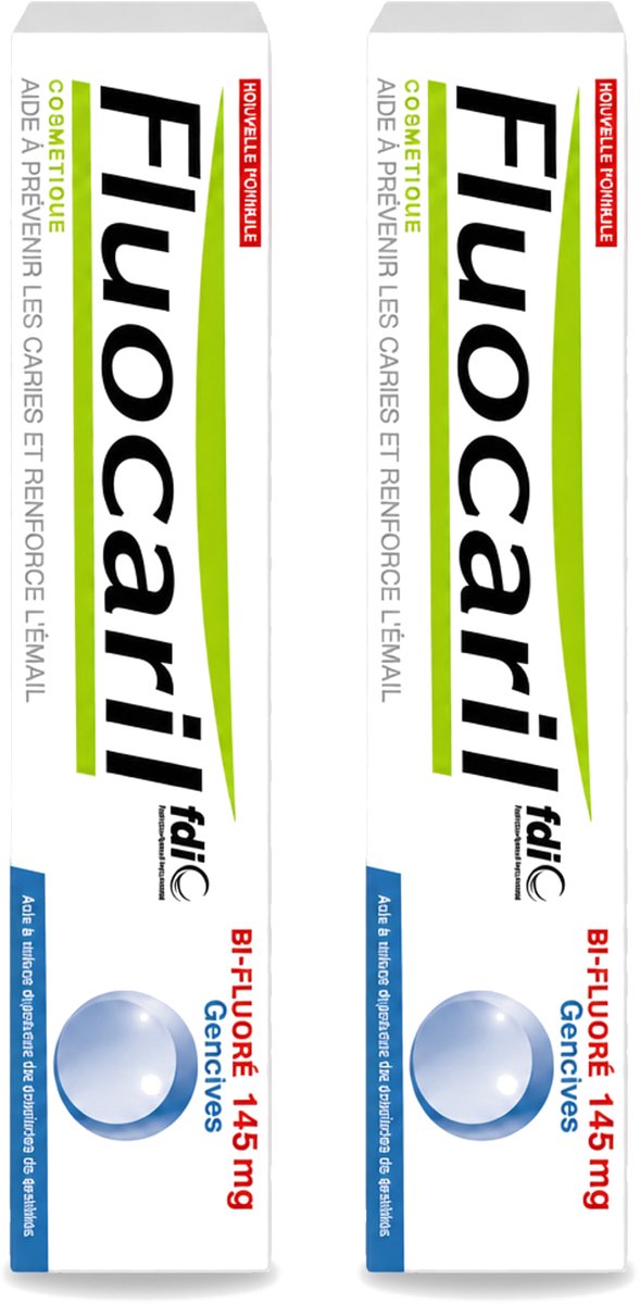 2 x Fluocaril - Tandpasta - Met Fluoride - 75 ml - Voordeelverpakking - 2 stuks