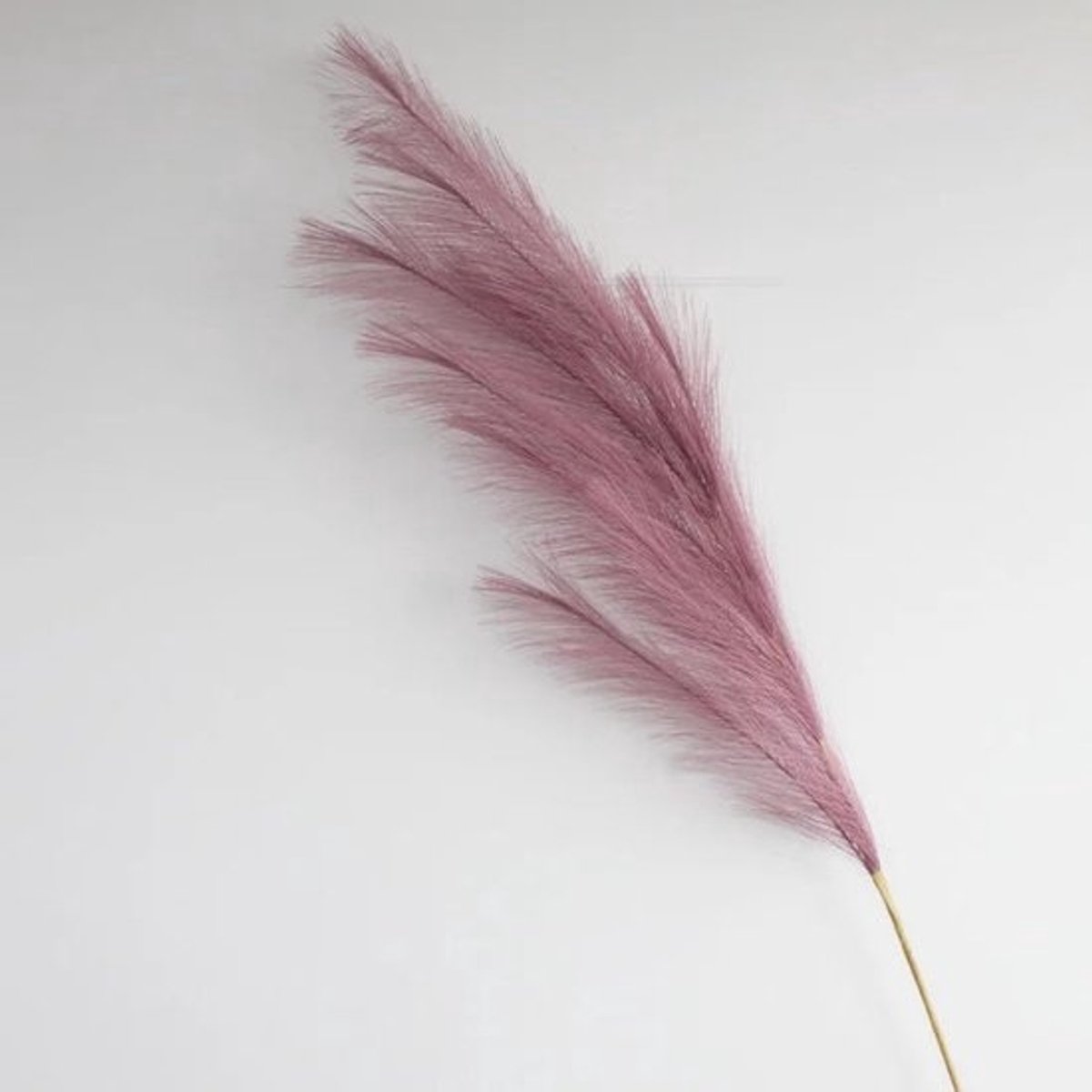 Kunstig pampasgras - Pluizig grasboeket - Feestelijke decoratie - Onderhoudsvrij design - 100 cm lengte - Paars