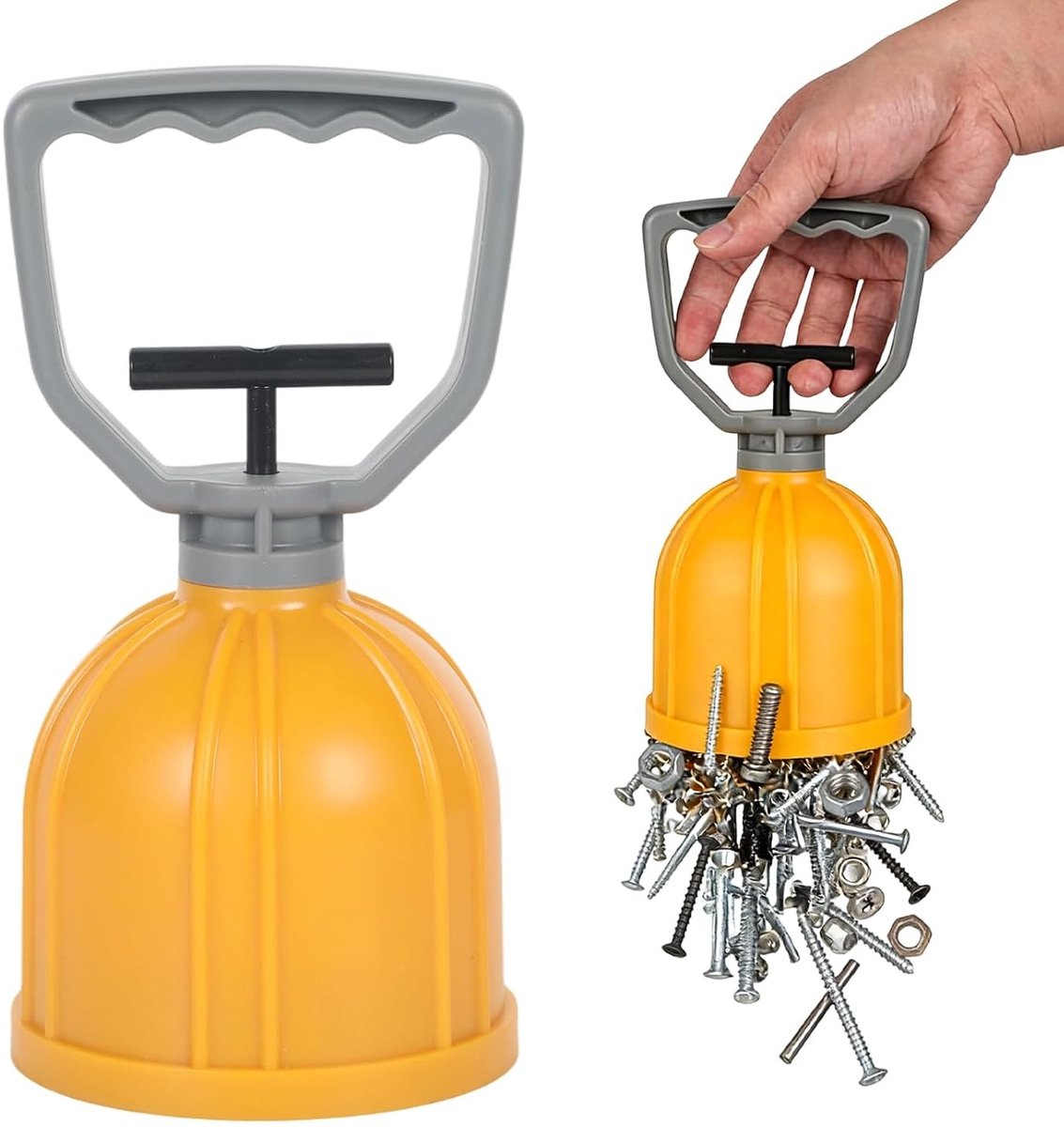 Krachtige magnetische metalen picker voor schroeven, moeren, spijkers en ijzerdeeltjes - ideaal voor werkplaats en klussen met één hand te gebruiken