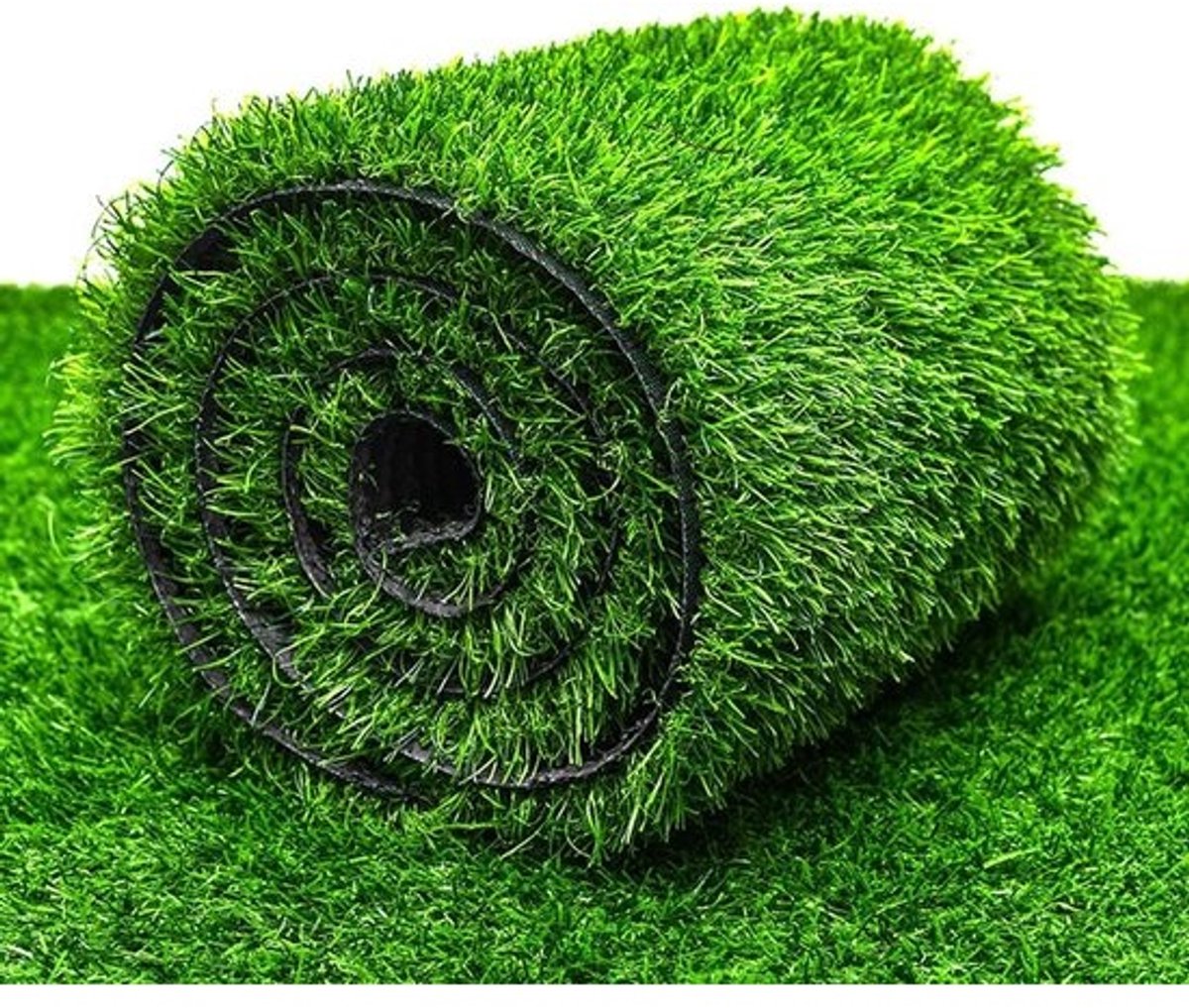 Kunstgrasmat voor gazon - Kunstgrastapijt - Tuindecoratie - Natuurlijk en realistisch - 2 x 4 m - Groen