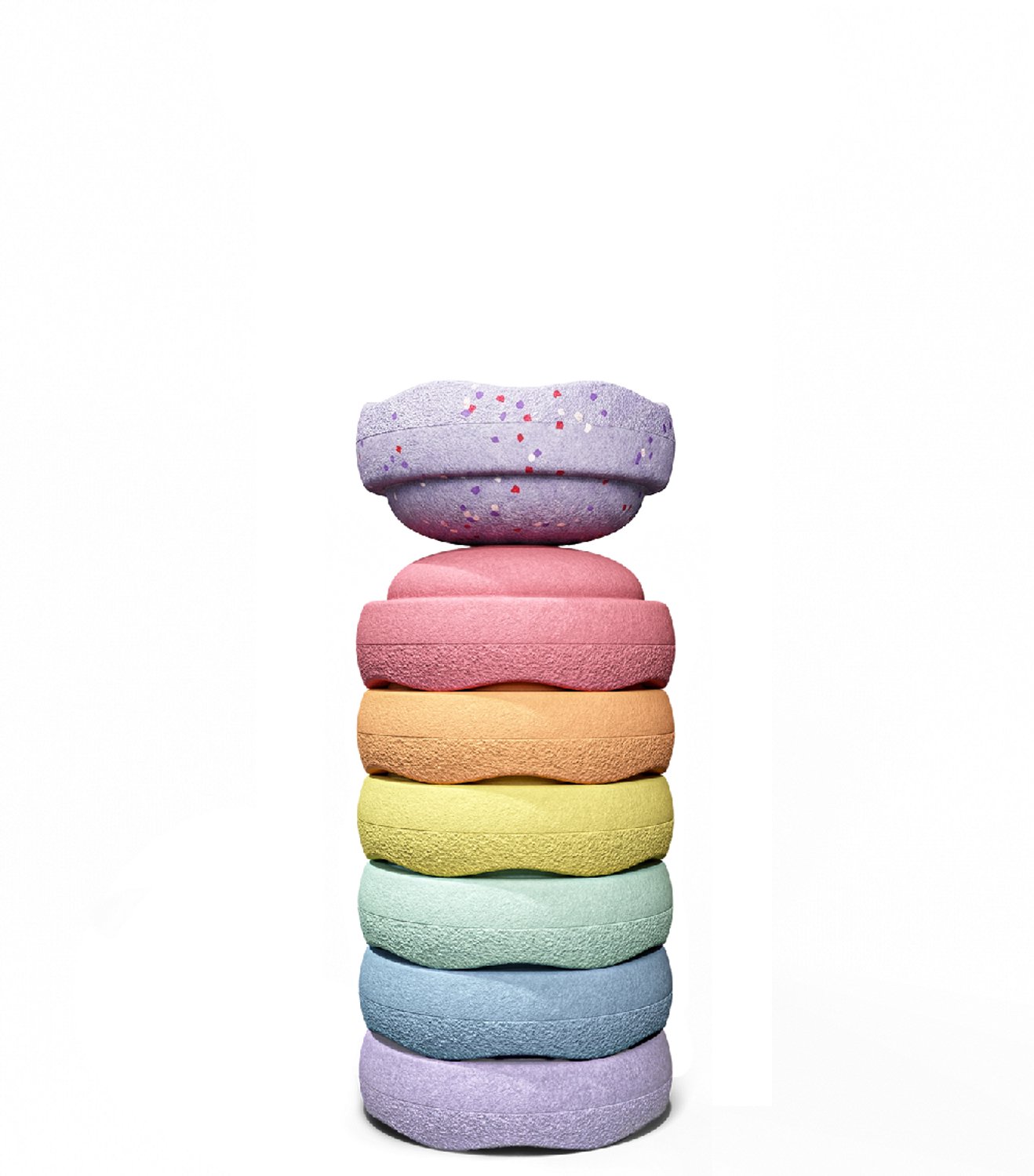 Stapelstein® Winter Special Mini rainbow pastel
