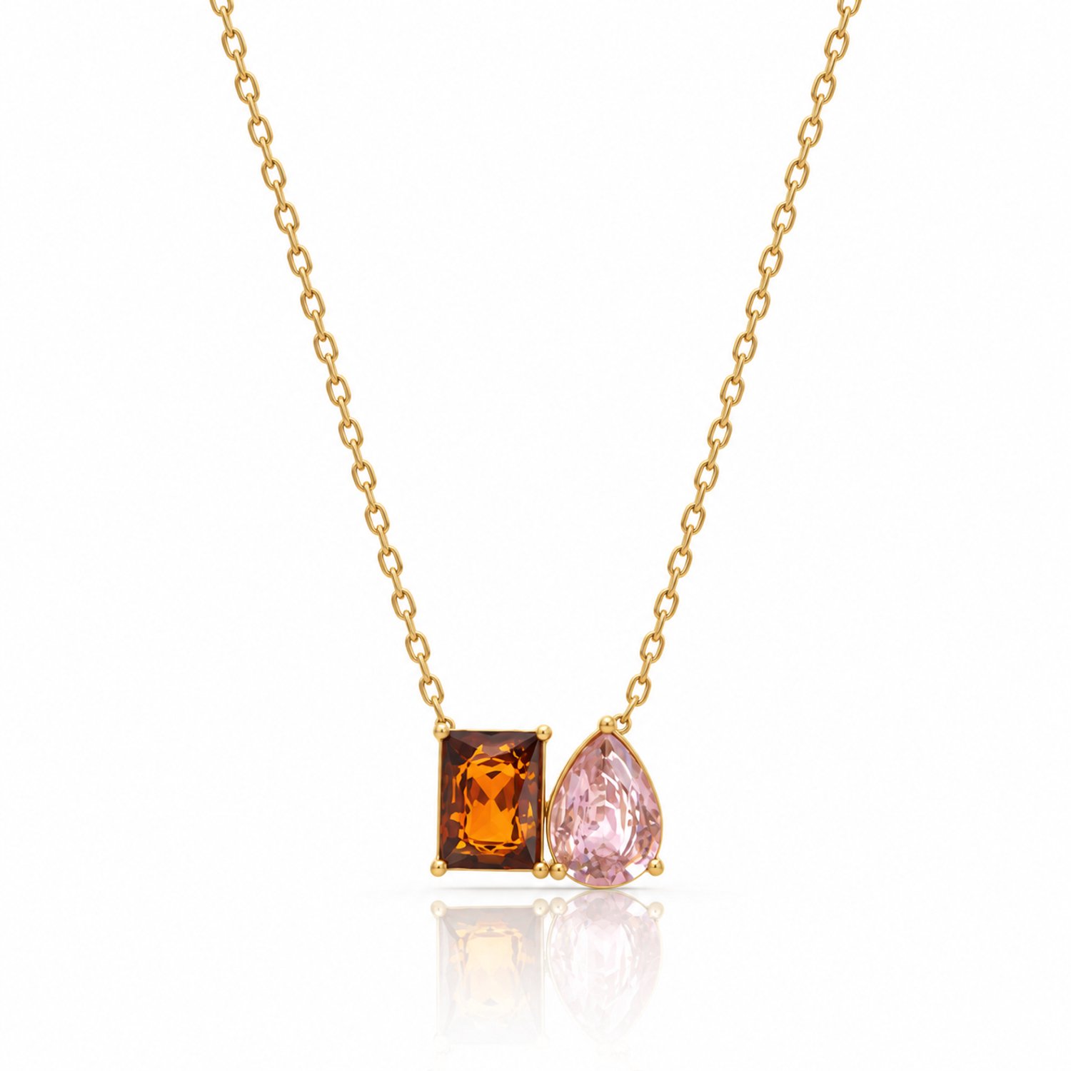 Maevi® Geboortesteen Ketting - Kleur: Goud - Maand: Juli - Hoge Kwaliteit - RVS / Stainless Steel - Birthstone Necklace - Geboorte / Verjaardag Cadeau - Kraamcadeau - Incl. Luxe Verpakking - Mama / Moeder / Vrouw - Verkleurt Niet - Geboorte Steen