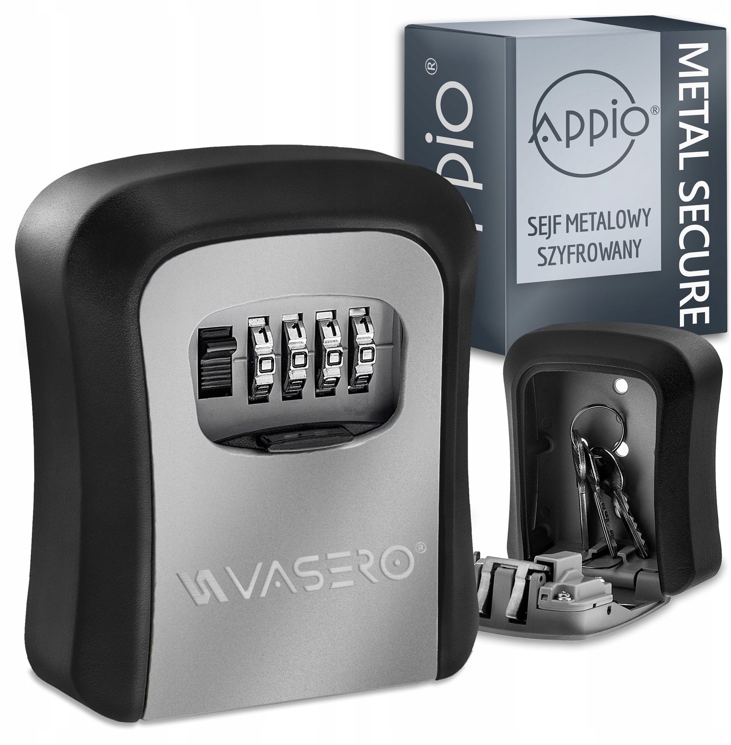 Stevige Metalen Wandsafe Sleutelkluis met Cijferslot - Veilig & Discreet