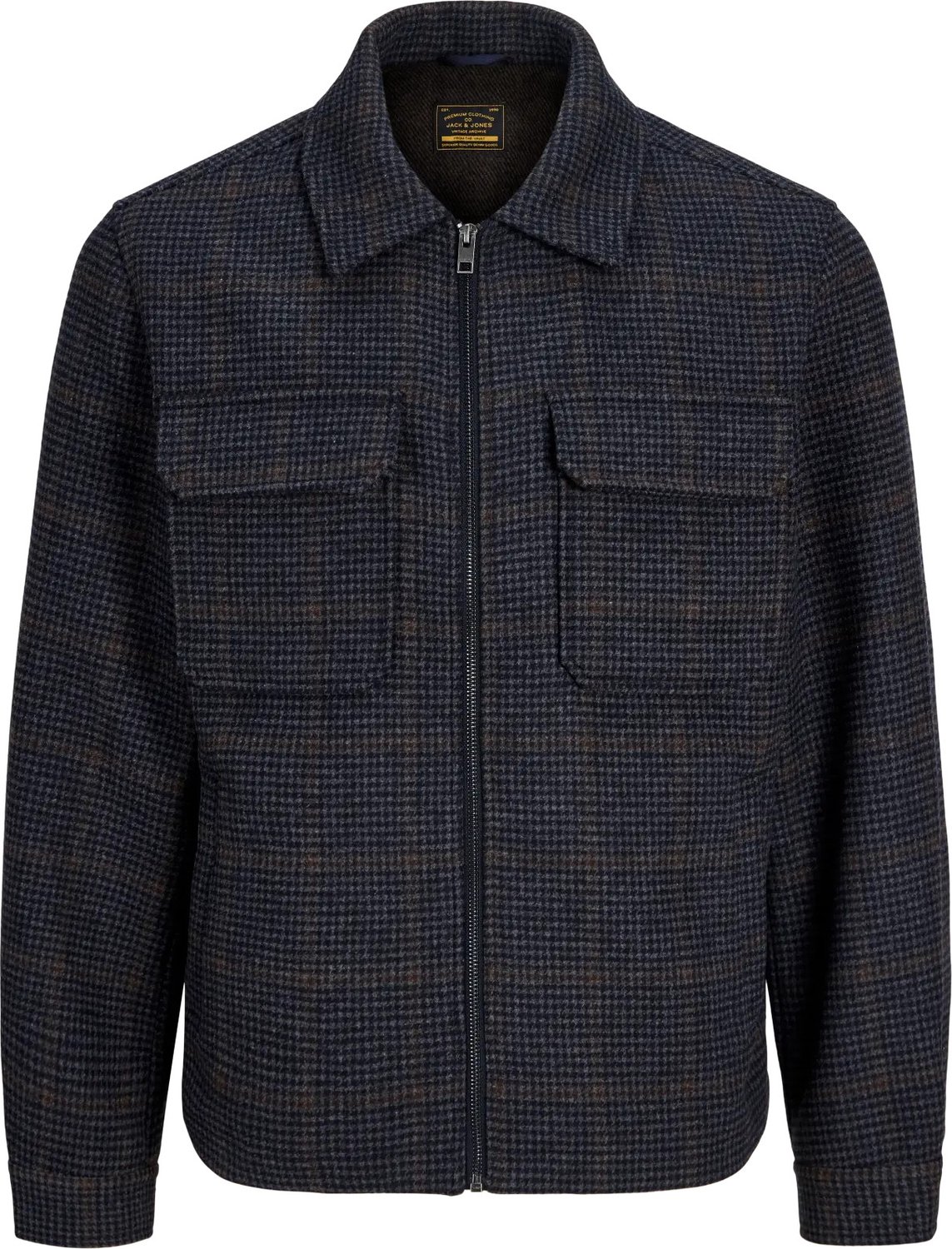JACK & JONES Wakefield wool blend jacket - heren jas - blauw (dark navy)