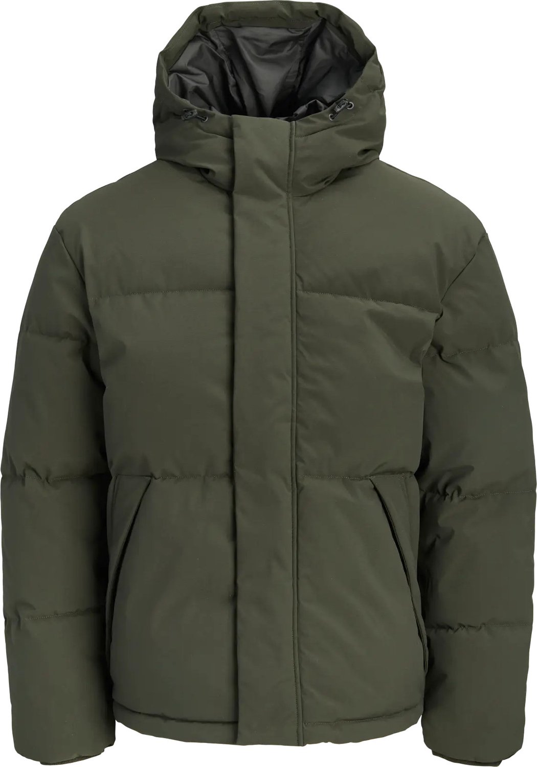 JACK & JONES - JJESOHO PUFFER HOOD AW26 SN Heren Jas