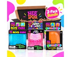 NeeDoh®3-pack bundle box -Nice Cube /Jelly Squish/Gumdrop fidget stress