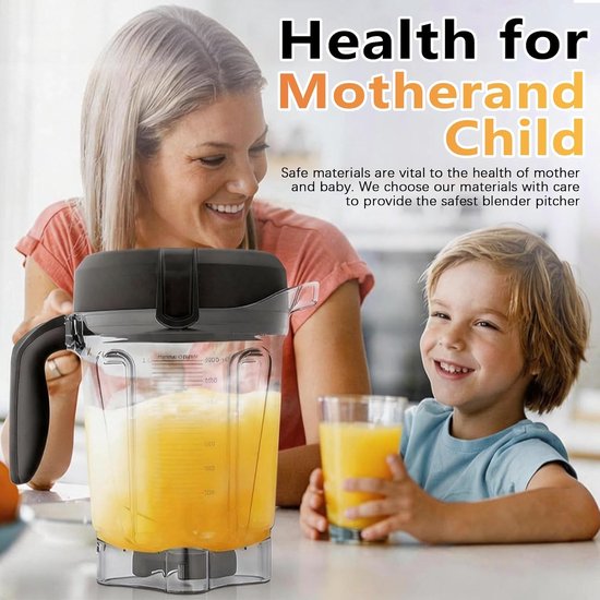 Citrus Juicer Mixer Container met RVS Blades en Deksel voor Vitamix 750 5300 5200 7500 6300 - Perfect voor Smoothies, Sappen en Gezonde Dranken — afbeelding 4