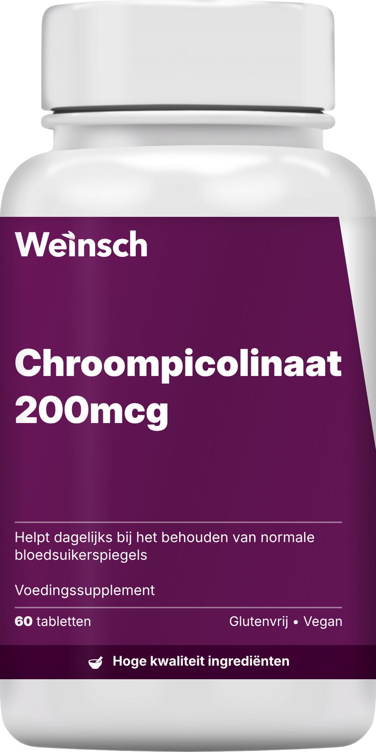 Weinsch Chroompicolinaat 200mcg | 580mg | 60 tabletten