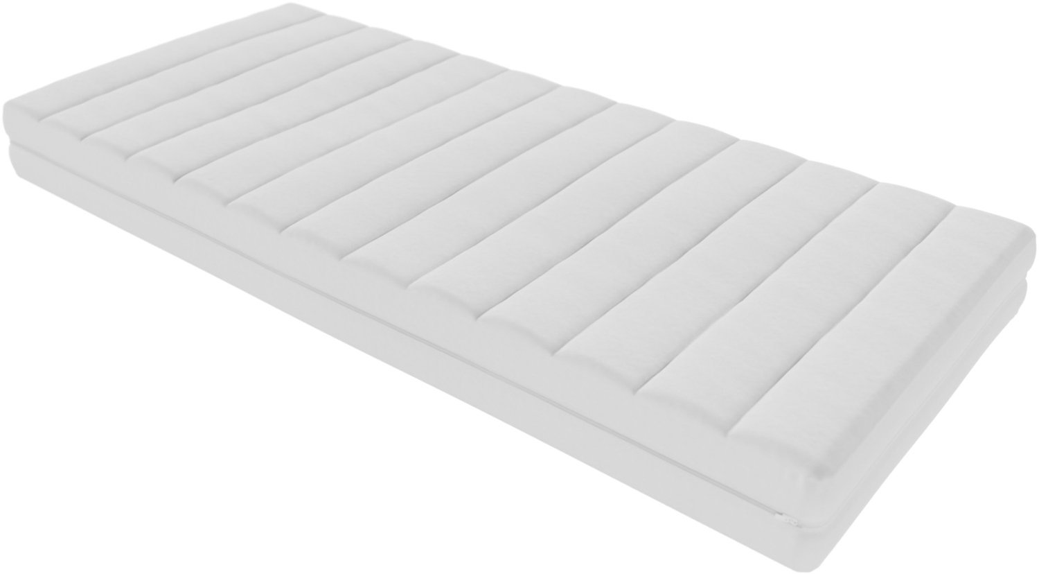 Toros Bedden Deluxe Matras Koudschuim 90x200 - Hybride 20cm dik - Bamboo Tijk - Stevig Wit