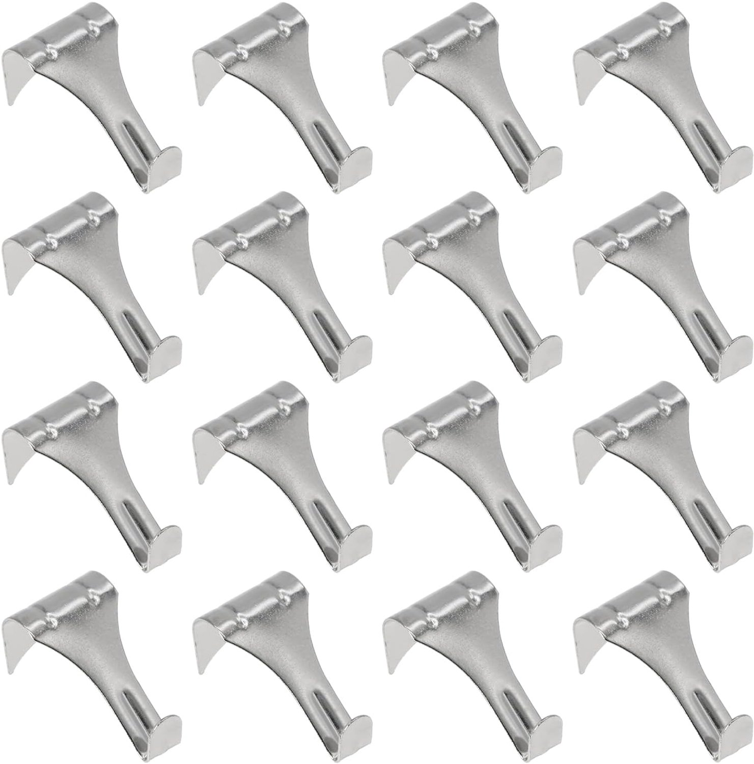 Dailygoods- Fotohaak 16 Stuks - Metaal - Zilver - Voor Kunsttentoonstellingen - Geen Schroeven/Nagels Nodig - 2x1,1x0,8 Inch - Kunsthaak