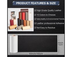 Leather Repair Kit,10 x 160cm OAZ Faux Leather Self Adhesive Faux Leather Repair Kit Leather Repair Patch Self - ShopVlot
