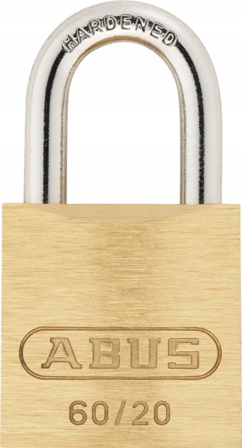 ABUS 60/25 Messing Hangslot met Stalen Beugel, Sleutel