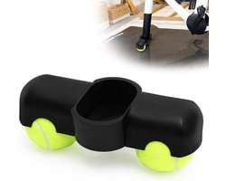 Rocker Plate Voeten voor Fietstrainers, Geschikt voor Indoor Cycling met Tennisballen, Draagbare Adapter voor Wahoo Kickr Core en Roller Trainers, Inclusief 2 Tennisballen