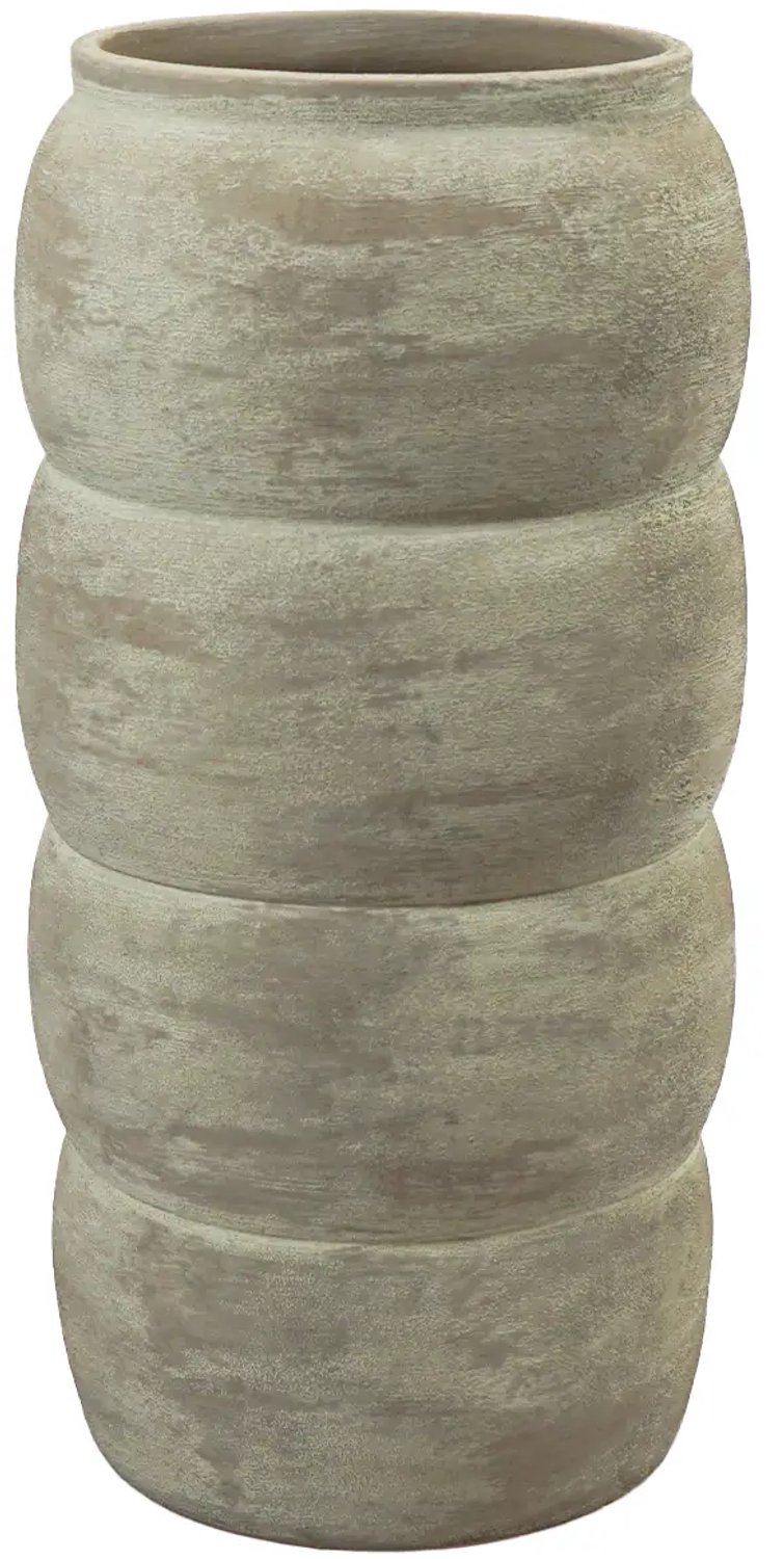 HS Potterie Vaas belley d25h50cm taupe