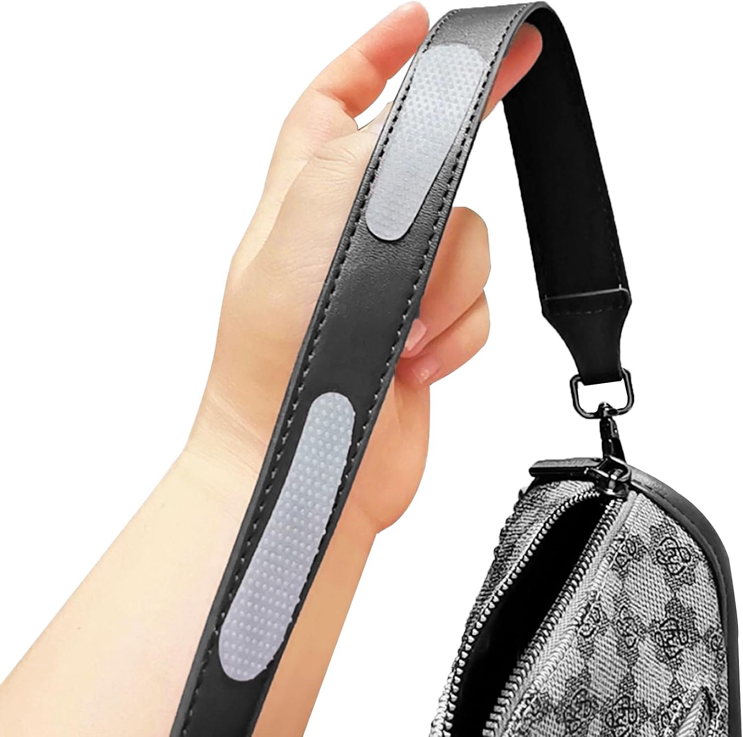Set of 12 Non-Slip Backpack Straps - Transparent, Clear, 19mm x 82mm - ShopVlot
