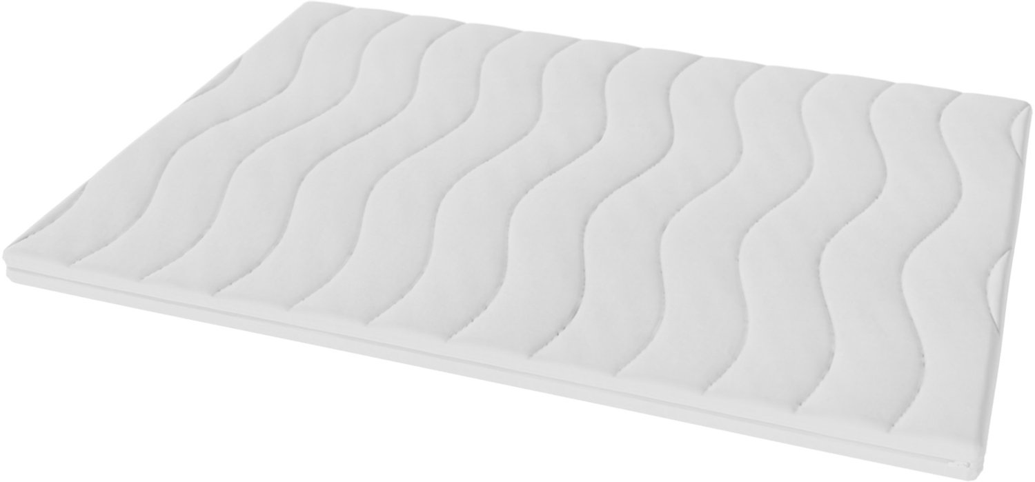 Toros Bedden Topdekmatras 140x200 - Topper Hotel XXL - Koudschuim HR45 9cm dik - Luxe Tijk - 140x200 Wit
