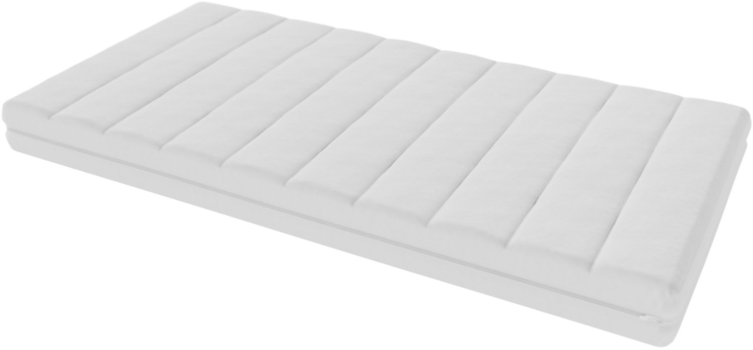 Toros Bedden Matras 80x160 - 14cm dik - HR Koudschuim - Bamboo hoes - contour gesneden 7-zone Wıt