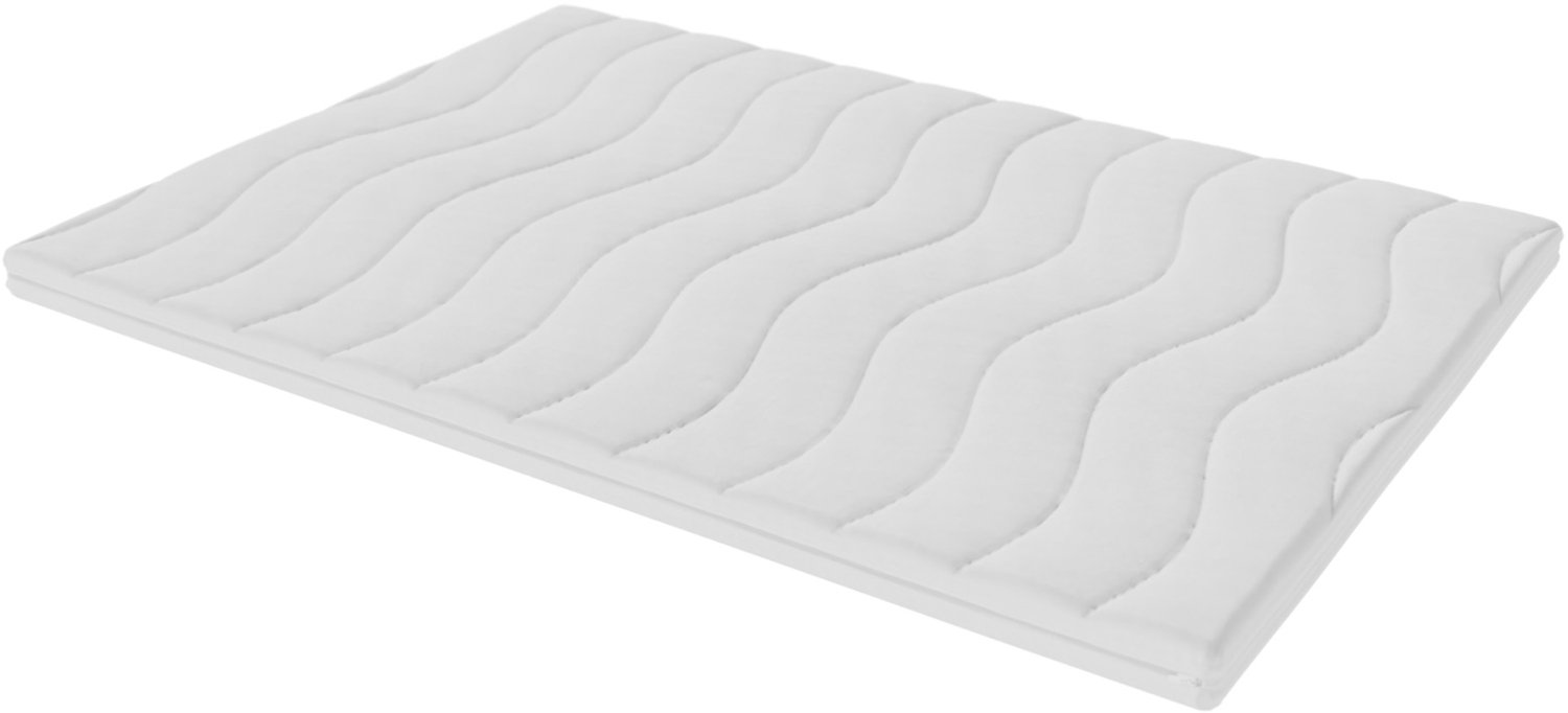 Toros Bedden Topdekmatras - 140X200 Topper Hotel XXL - Hybride 9cm dik - Bamboe - STEVIG wit