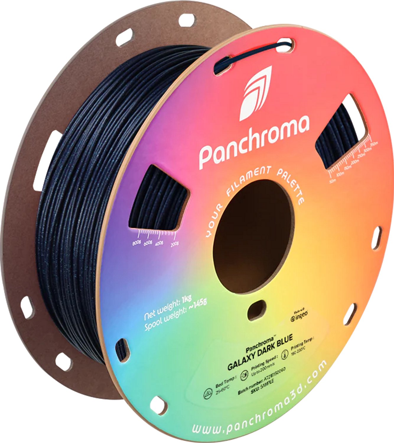 Polymaker Panchroma Galaxy Donker Blauw PLA 1.75mm 1kg.