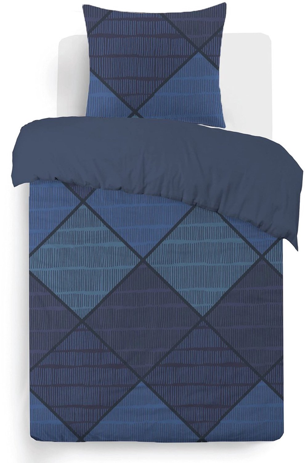 Duraxl Dekbedovertrek - 100% katoen - 140 x 200 cm - Blauw