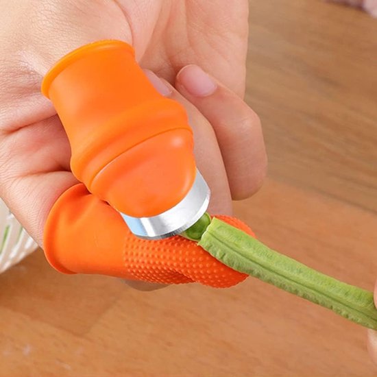 Allecto - Siliconen Duimmes - Tuin Separator - Ergonomisch en Comfortabel - Voor Oogsten van Groenten en Fruit - Met Vinger Protector - Ge... van Merkloos	 — afbeelding 4