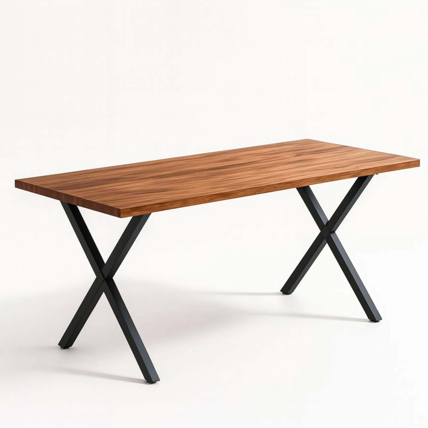 ‎DanDiBo DanDiBo Tafelpoten X-vorm met dwarsbalk - Set van 2 - Zwart - 72 cm