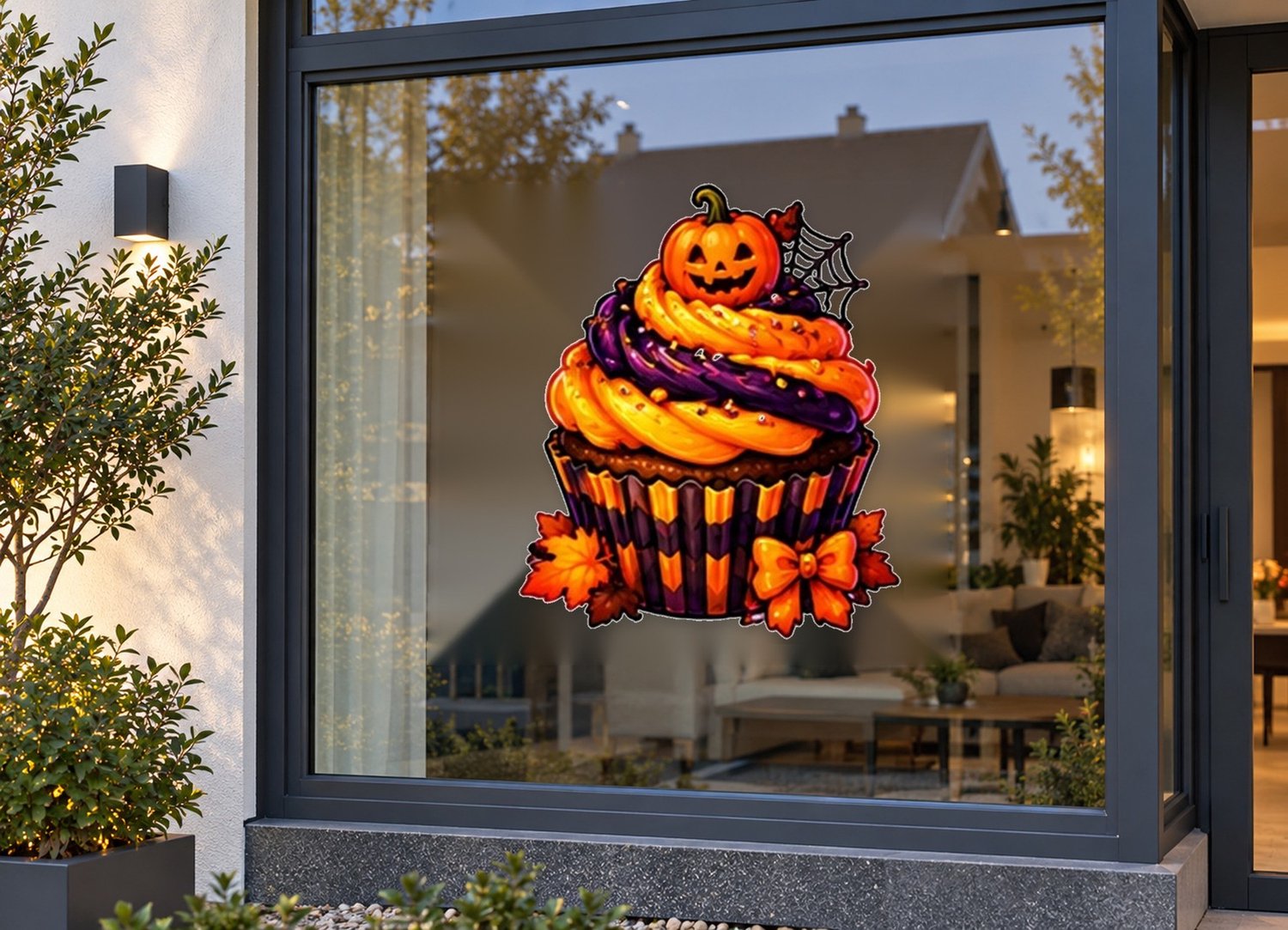 De Stickerman Halloween Raamsticker 100cm Breed Herbruikbaar Weerbestendig (CV18) Multi