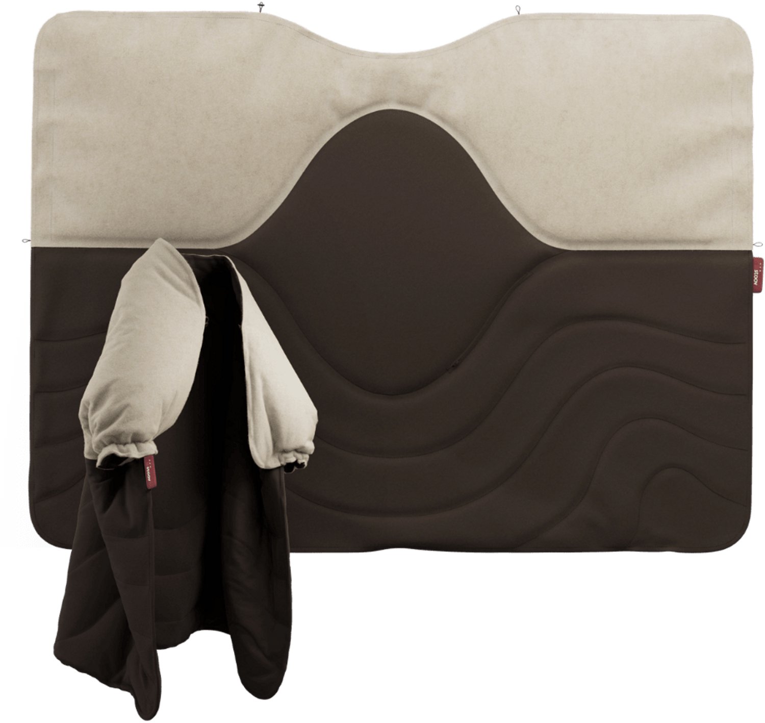 Stoov Huge Hug³ - Elektrische deken - Warmtedeken - Original Dark Brown - 3 warmtestanden tot 58°C - Base: 1 tot 2 uur – foto 5