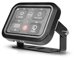 Purelux Multi-Switch Dashboard Controller – 4 Knoppen, 10-30V tot 480 watt op 12V aansturen van Verstralers | led bar | led werklampen | led flitser