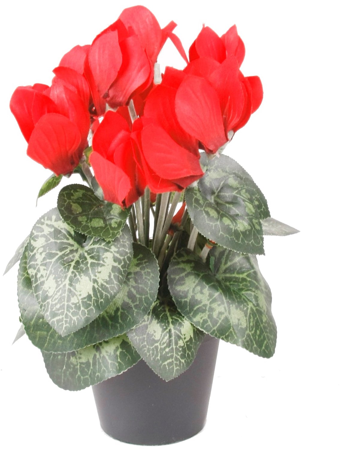 Emerald Kunstplant Cyclamen 25cm dieprood in pot - Kunstplant voor binnen