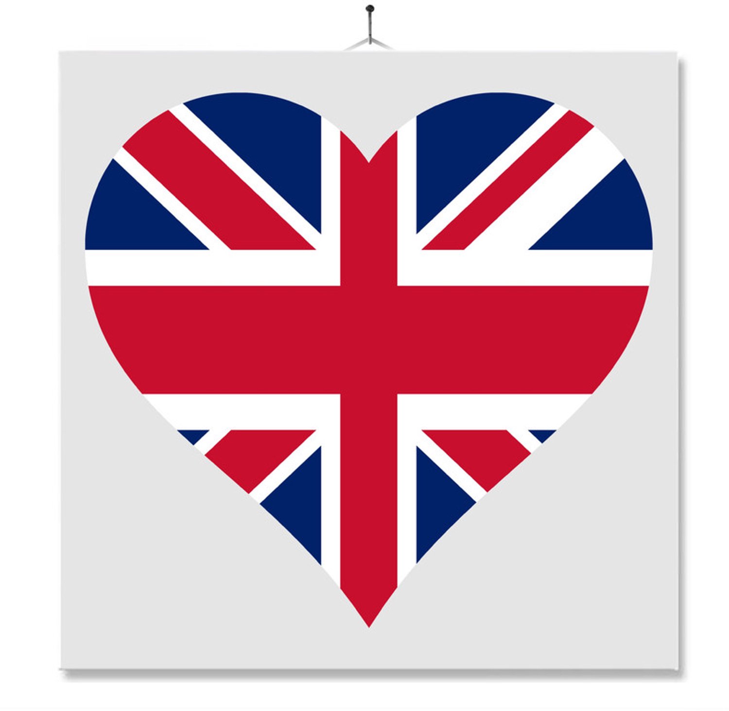 MC Living Tegel Met Opdruk | Hart | Vlag | UK Multi-Color