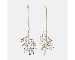 LOBERON Hanger set van 2 Avelith goud-/zilverkleurig