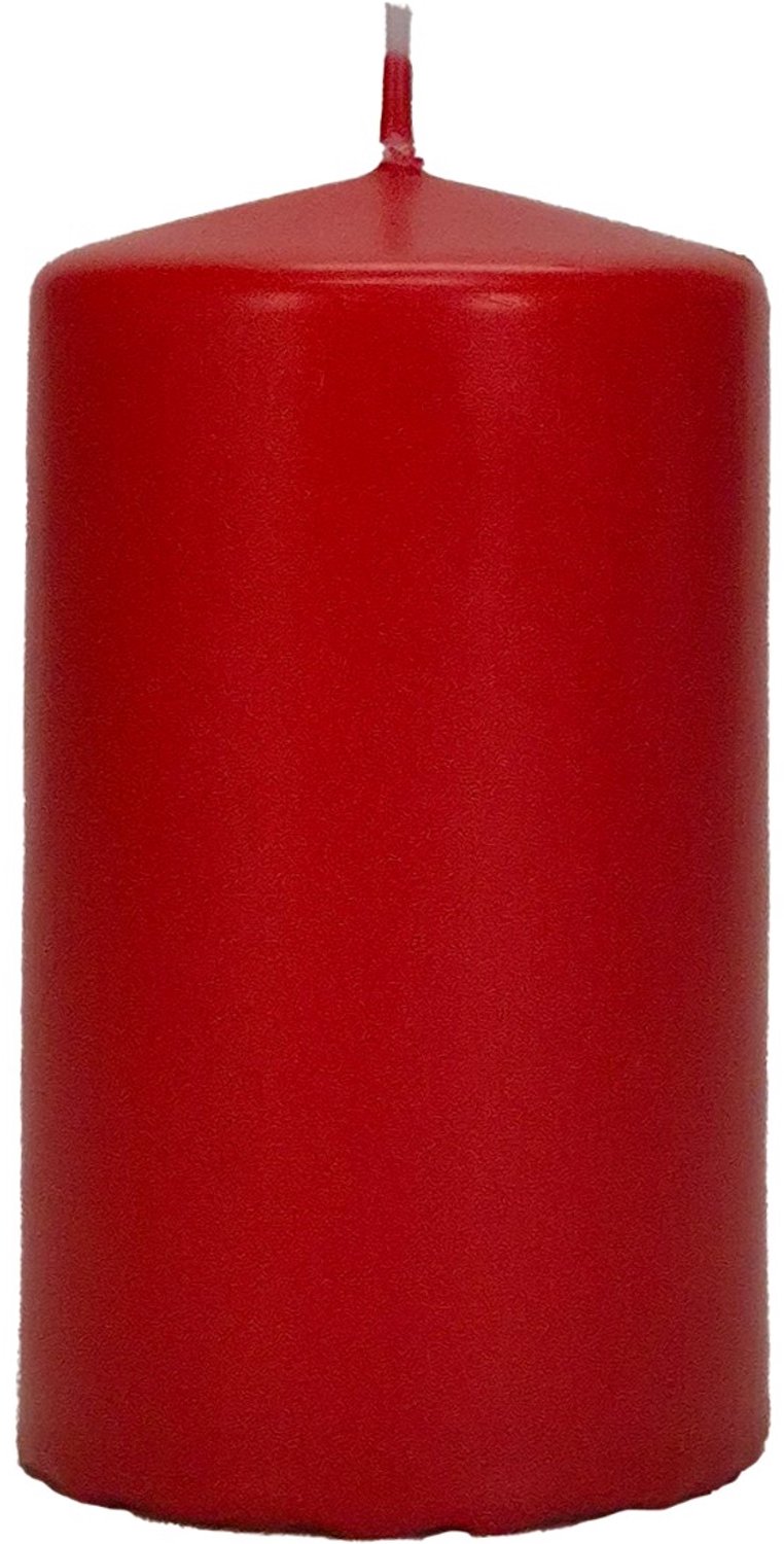 Wenzel Safe Candle stompkaars robijnrood Ø 60 mm, hoogte 150 mm