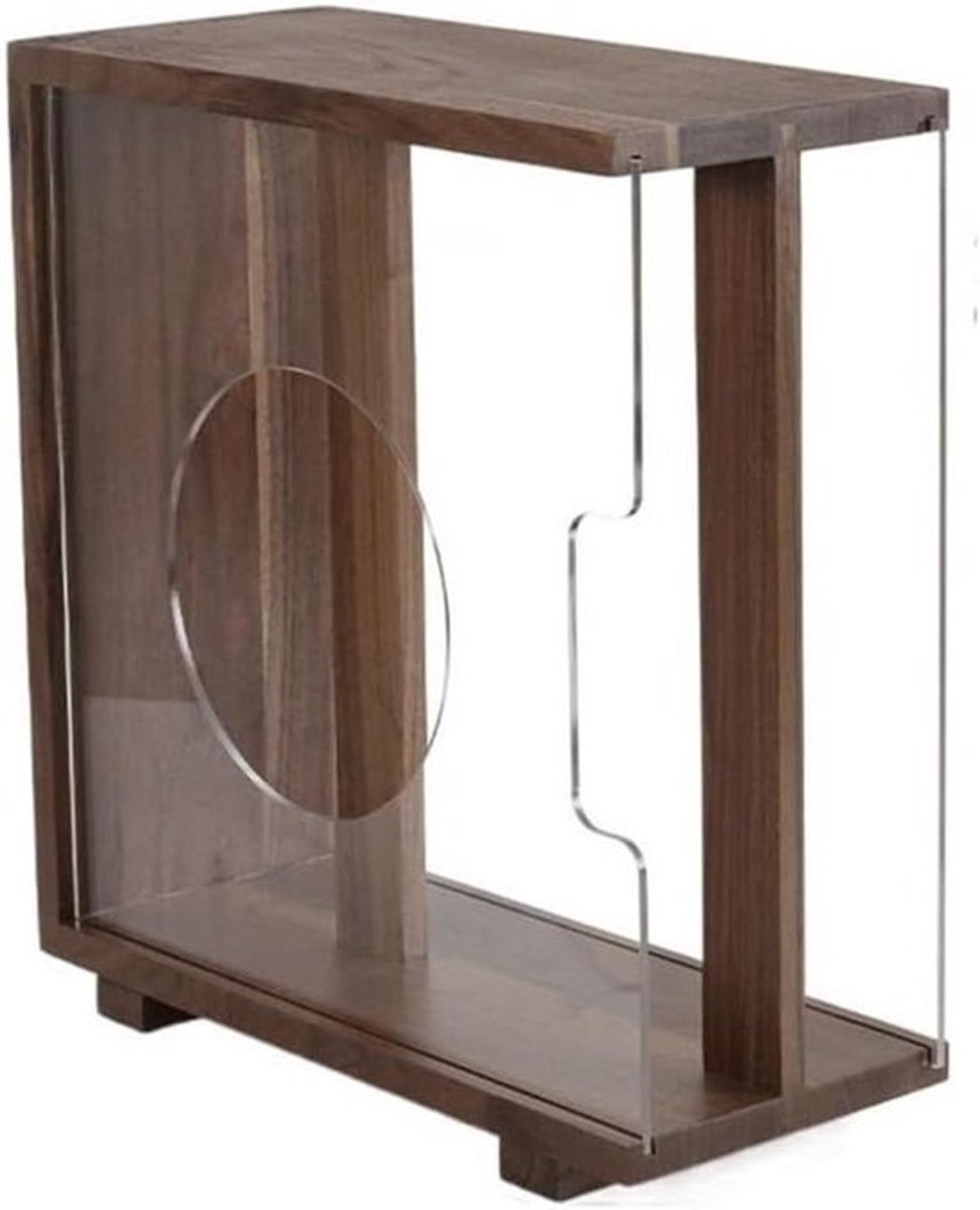 Vinylplaten Opberger - LP Doos - Platen Organiseren - Massief Houten Frame - 34 x 15 x 36.5 cm - Bruin