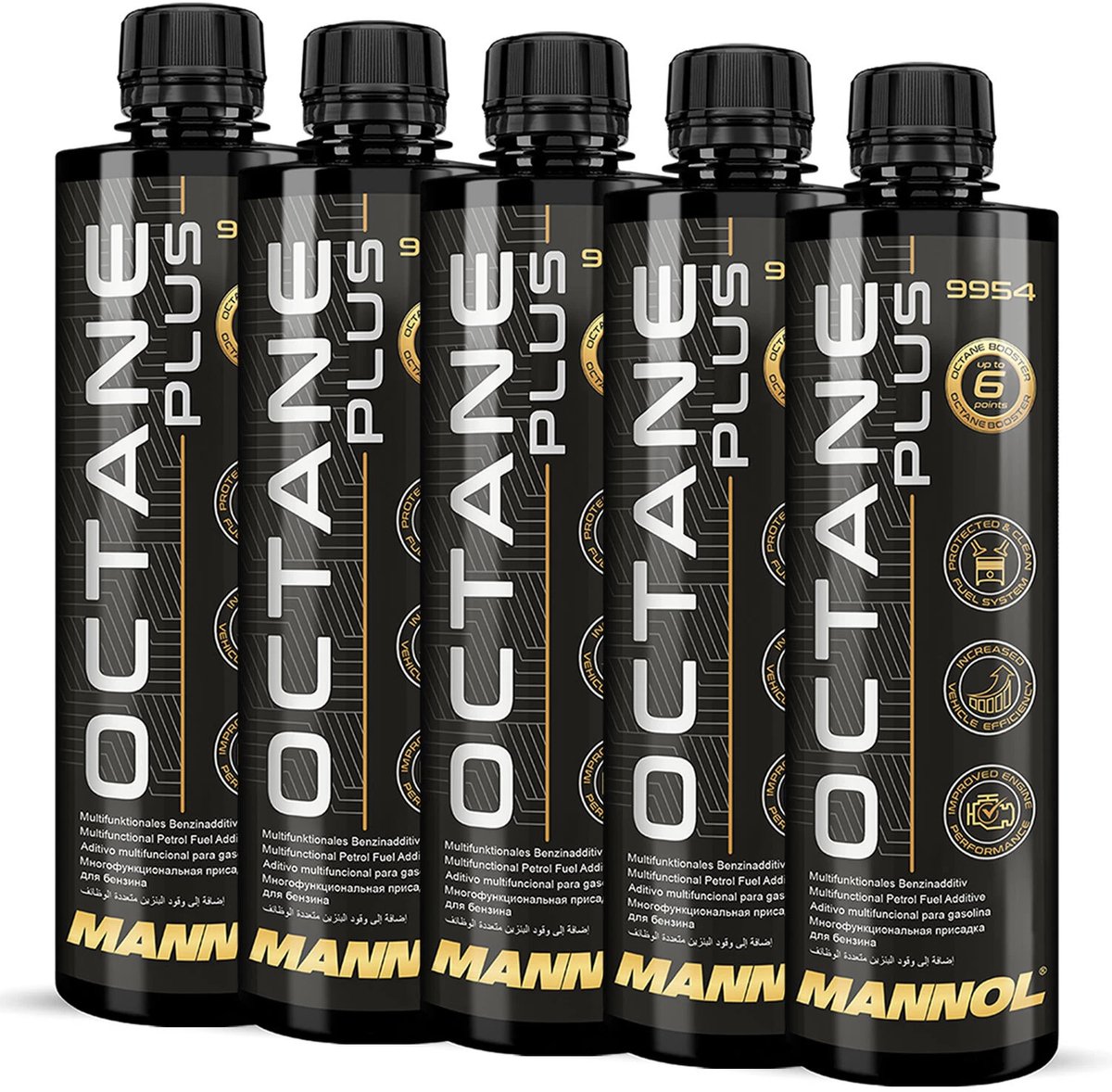 5 Stuks Octane Plus 450ml Mannol 9954 - BPC Autoparts