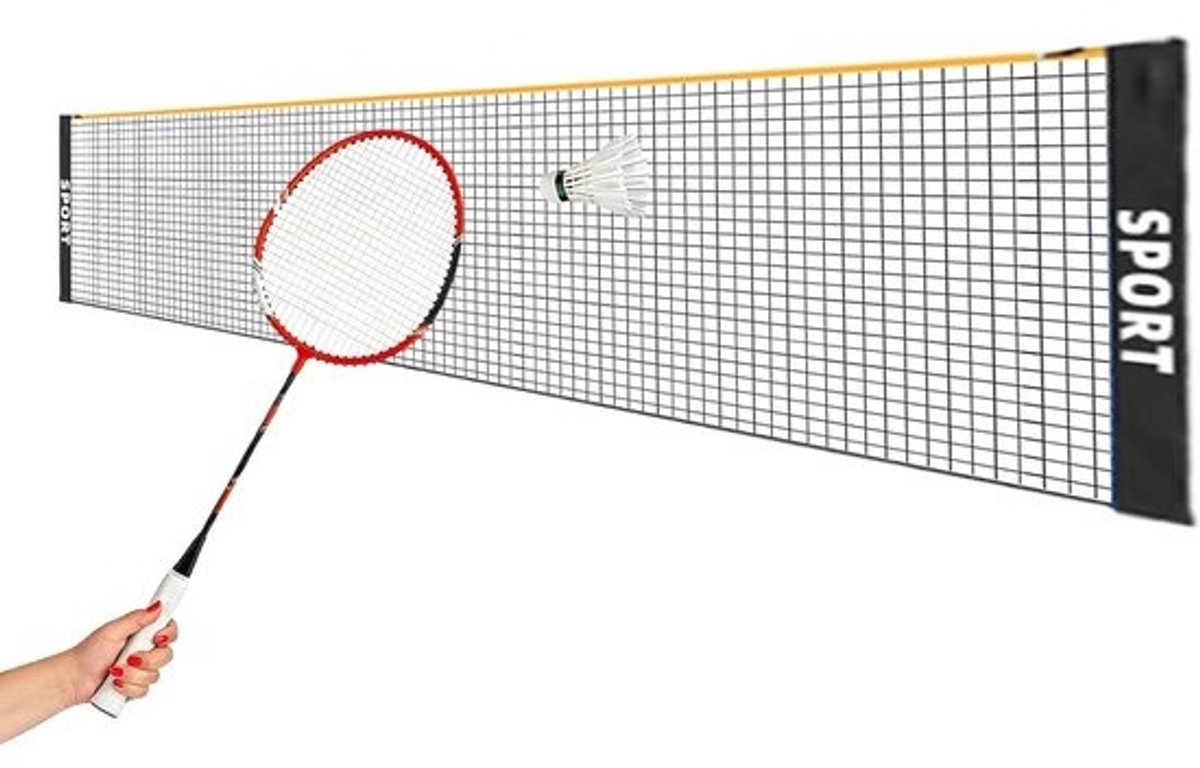 Draagbaar Volleybalnet - Badminton Picklebal Net - Buiten Sporten - Hoogte Verstelbaar - 3.1 / 4.1 / 5.1 m - Zwart