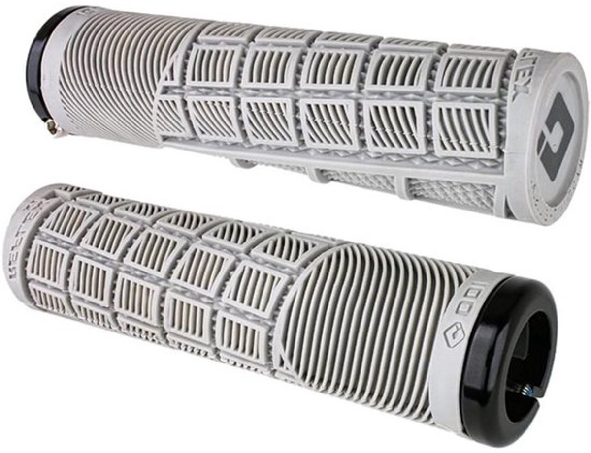 Fiets handvatten - Stuur handvatten - Comfortabel fietsen - Schokdempende ribben - 33.5mm - Grijs