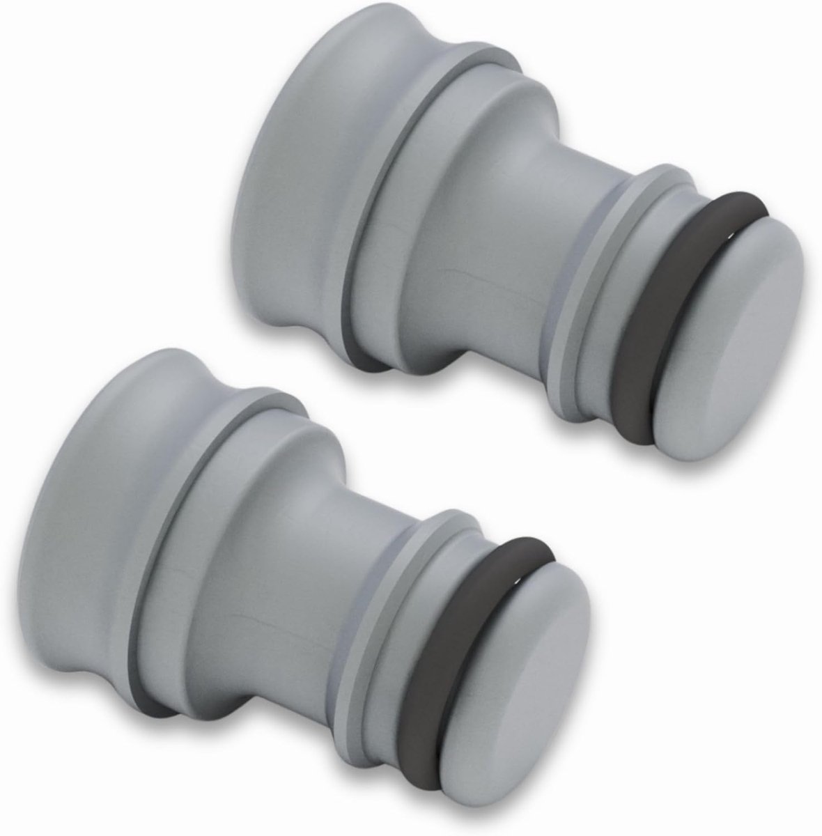 eindkap - compatibel met Gardena tuinslangfittingen 13 mm (1/2") & 15 mm (5/8") - stekker met afdichtring voorkomt bevriezing en puinvorming
