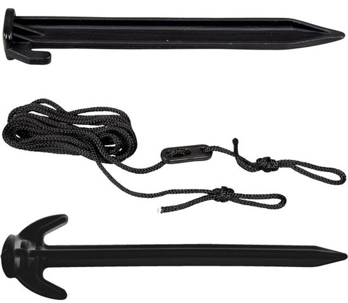 Service Set - Net Accessoires - Omheining Stabiliseren - Duurzaam ABS Kunststof - 28 Delig - Zwart