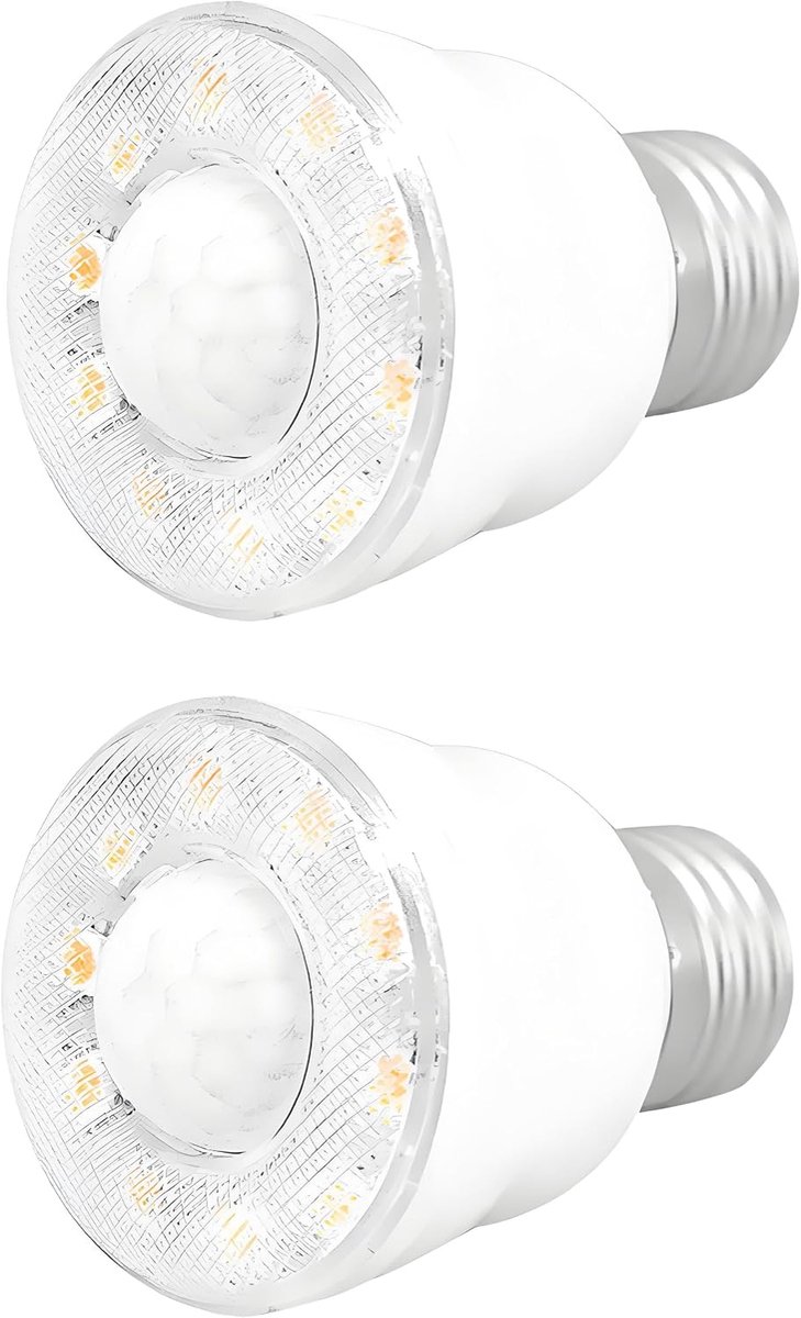 Ledlampen met infrarood PIR-bewegingsmelder, nachtlampje voor veiligheid, E27-fitting, warm wit 3000 K, AC 220 V, niet dimbaar